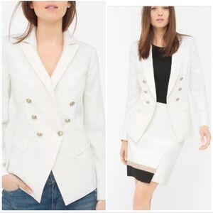 White House Black Market White Blazer